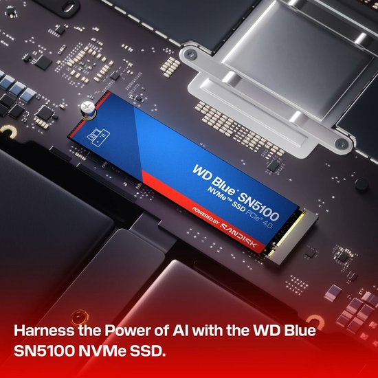 Western Digital WD Blue SN5100 1 TB M.2 PCI Express 4.0 NVMe QLC 3D NAND