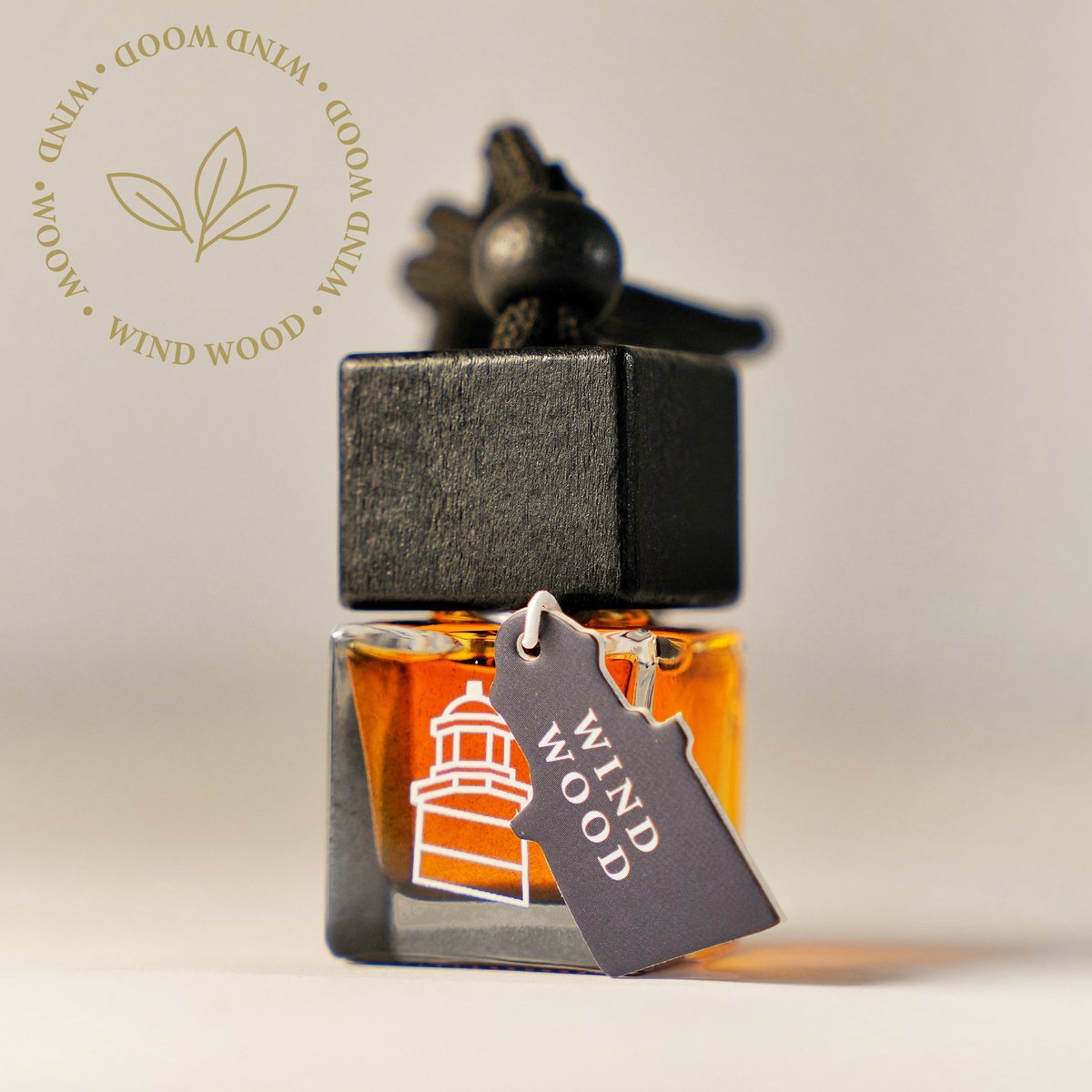 Zephyr - Auto Parfum – “Wind-Wood” - Luxe Auto Geurverfrisser - Autogeur - Geurhanger - Auto accessoires – Parfum Voor Heren