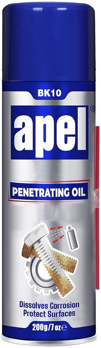 Mitreapel BK10 Roestverwijderaar en Roestomvormer – Penetrating Oil - 200 ml – Penetrating Oil – Multifunctioneel Smeermiddel – Anti-Corrosie & Anti-Rust Spray