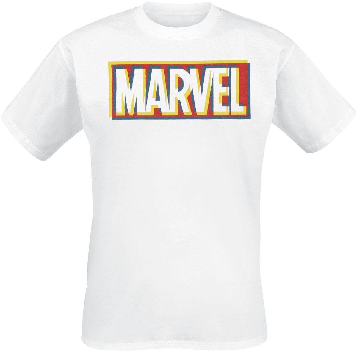 Marvel Glitch Logo Heren T-shirt - wit - XXL