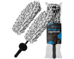 Auto Gepolijst Microvezel Velgenborstel – 2 Afneembare Velgenborstels – Extra Dun Design – 42 CM – Wheel Brush – Auto Borstel – Auto Wassen