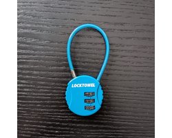 Lock(Towel) Opval-Slot - Blauw - Nooit Meer Je Locker Kwijt!