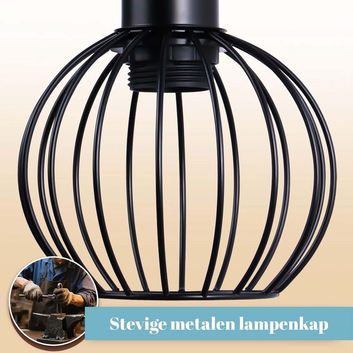 Glitzerlife Vloerlamp - Industrieel Design thumbnail 6