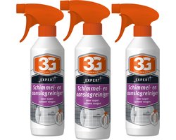 3x 3G Professioneel Schimmel & Aanslagreiniger 500 ml - Schimmel Reiniger - Schimmel Reiniger Badkamer - Schimmel Verwijderen - Schimmelreiniger - Aanslag Reiniger - Muur Reiniger - Vochtplekken - Schimmelbestrijder - 3-Pack