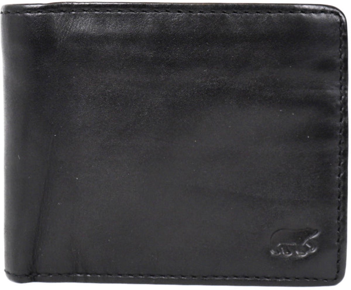 Bear Design Moose Leren Billfold - Zwart