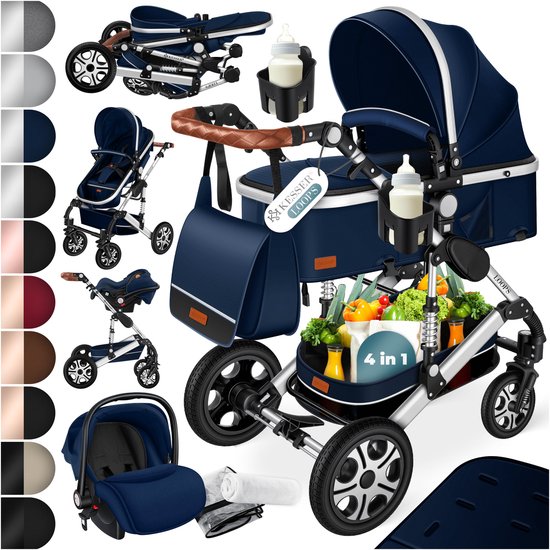 KESSER Kinderwagen 3 in 1 Loops Wandelwagen Set incl. Autostoel & Reiswieg  & Buggy... | bol