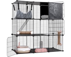 MKSS® Grootte Kattenbench met Etages en Hangmat - Kattenkooi - Kattenren - Kattenhuis