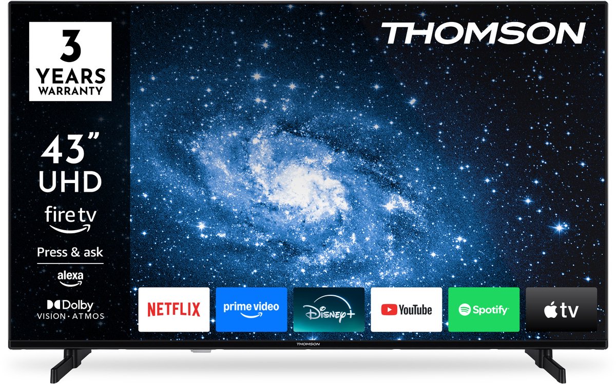 Thomson 43" (109 Cm) LED UHD Smart Fire TV -43UF4S35 - Thomson - €219,00