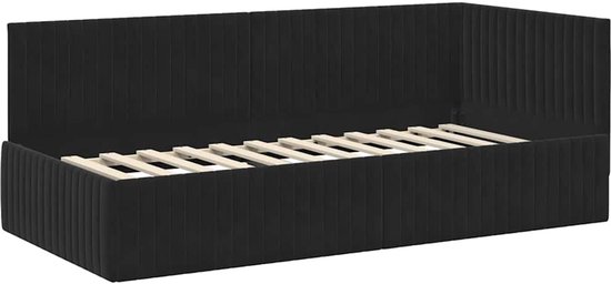 Boxspring stof lichtgrijs 90 x 200 cm ADMIRAL