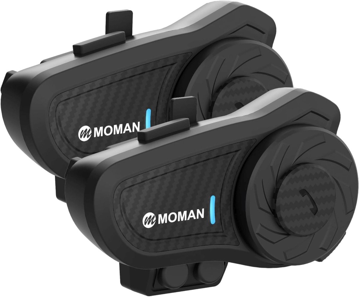 Moman H2 Pro Communicatiesysteem Duo Pack - Bluetooth intercom - IP65 waterdicht