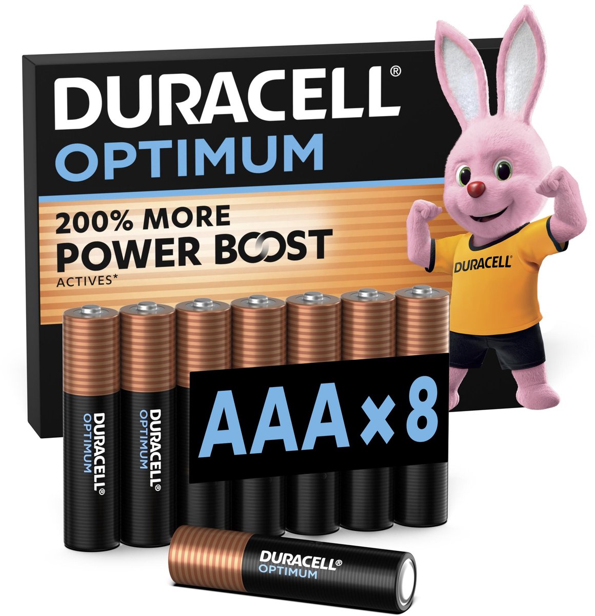 Duracell Optimum Alkaline AAA batterijen - 8 stuks
