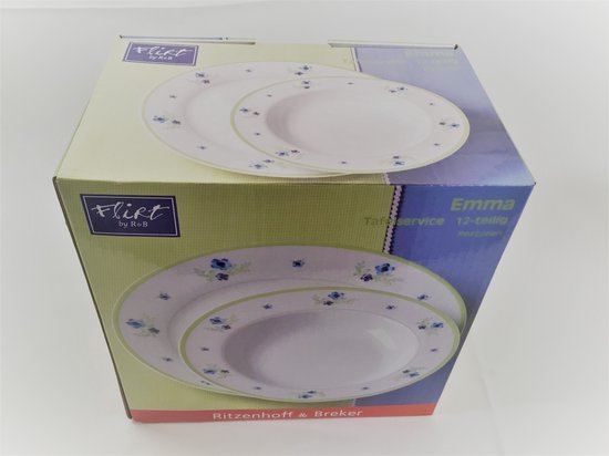 Ritzenhoff & Breker Emma Service de table en porcelaine 12 pièces