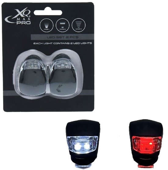 XQMax Fietsverlichting set - voorlicht en achterlicht - LED - incl. batterijen — afbeelding 5