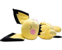 Pokémon | Pichu sleeping / slapend knuffel 45 cm - Jazwares