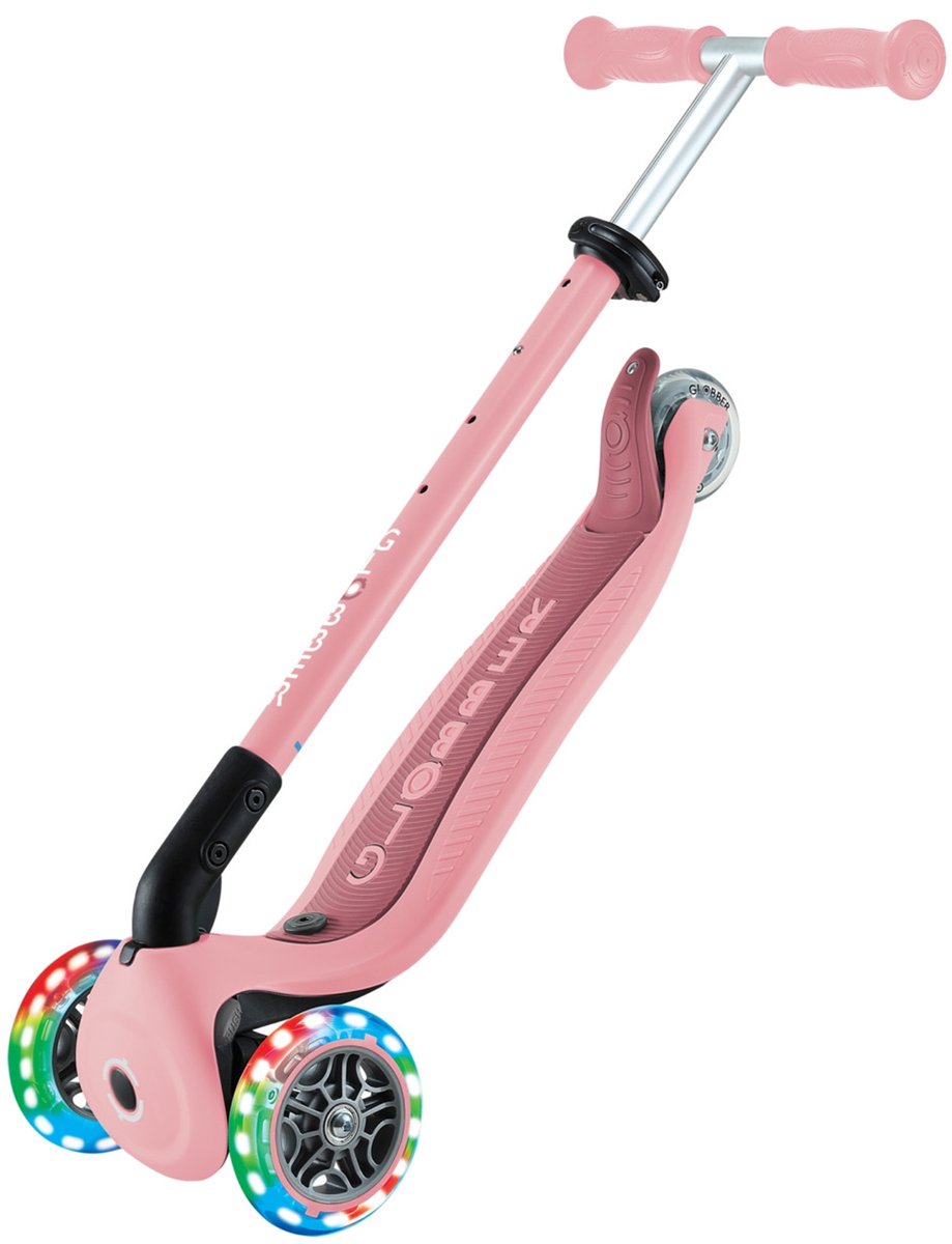 Globber Go Up Active Lights step - Pastel roze