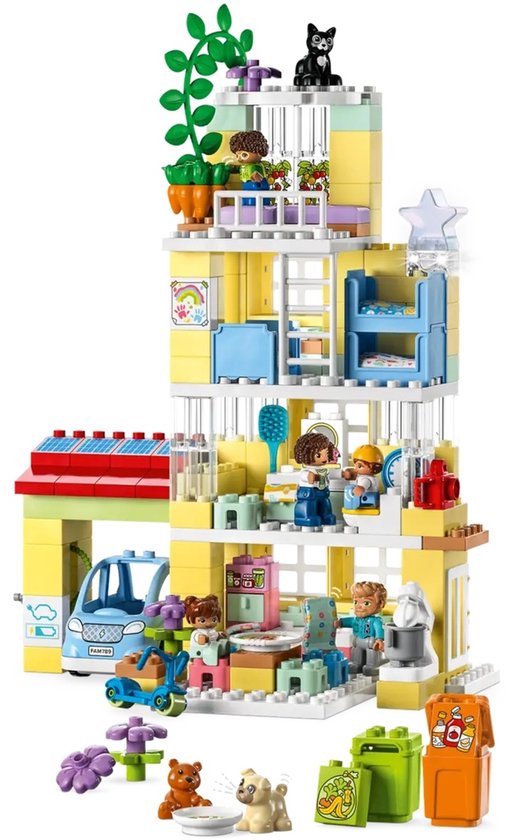 LEGO DUPLO Town 3in1 Familiehuis Speelgoed Poppenhuis voor 3+ Jarigen - 10994