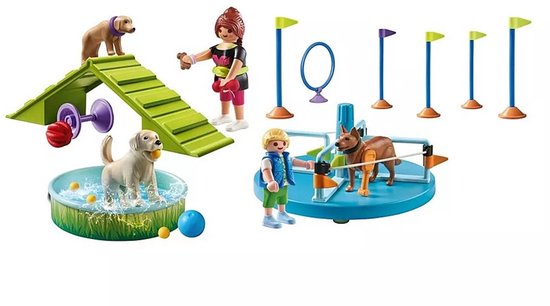 PLAYMOBIL My Life Parc à chiens 71745