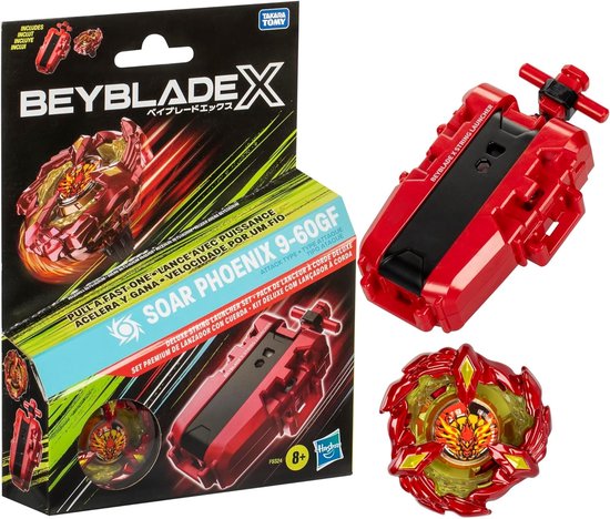 Beyblade X Soar Phoenix deluxe stringlauncher speelset