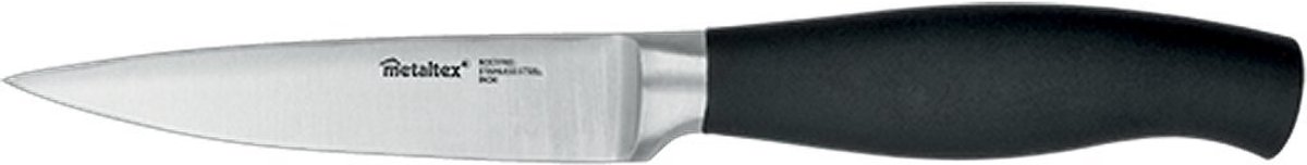 Metaltex - Keukenmes Comfort - 20 cm - Zwarte comfortabele greep - RVS Blad