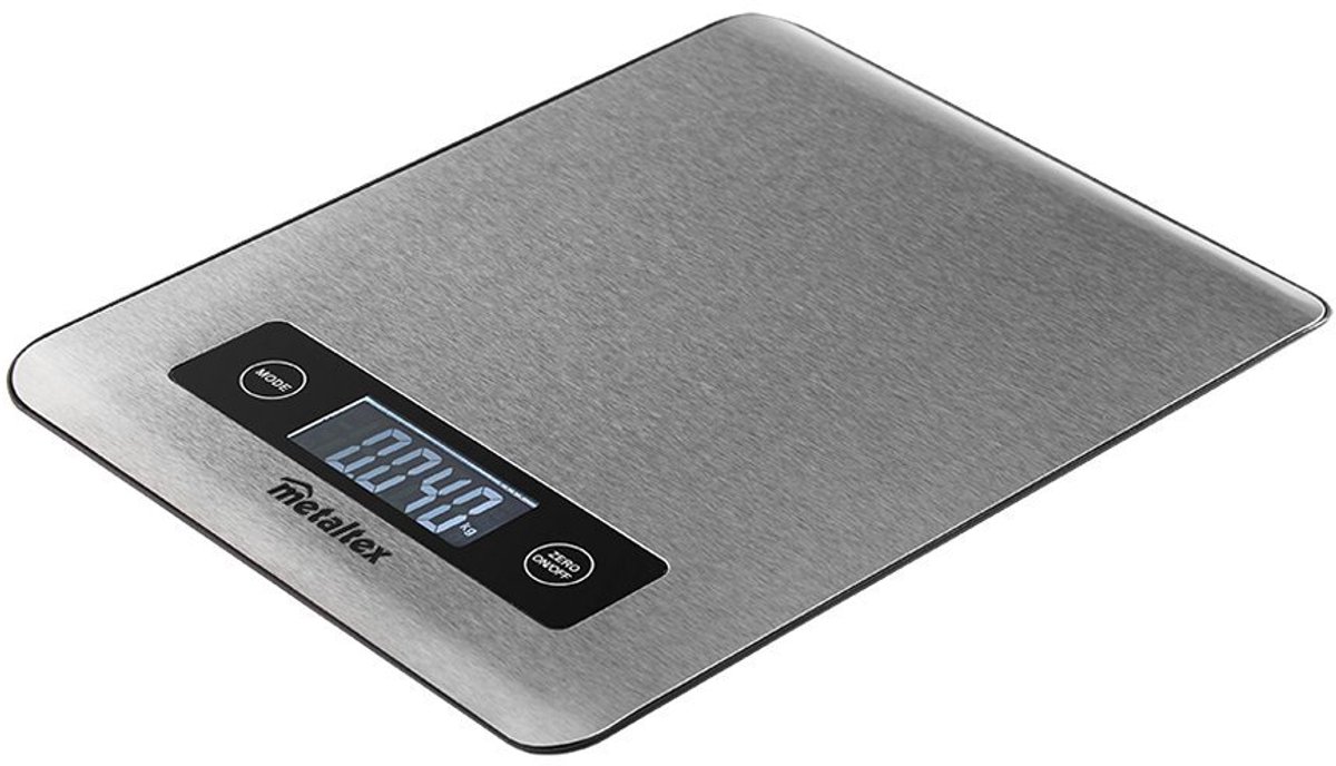 Tomado Metaltex - Mina - Roestvrijstalen digitale Weegschaal - 5kg