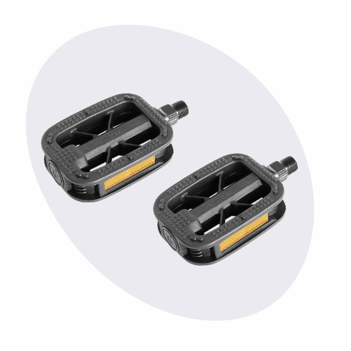 Voltano Antislip E-bike Fietspedalen 421125 Zwart - Universeel - Reflectoren- Trappers Fiets
