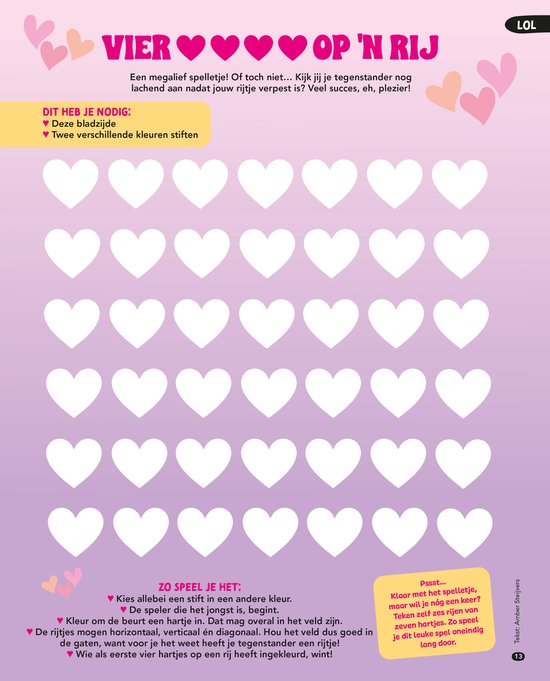 Tina Boekspecial Hartjesboek - Tijdschrift met Maxime en Sophie - Vakantieboek - Winterboek - Hartjes - Meiden - Tekenen - DIY - Doeboek - Boek Meisje - Knutselen Meisjes - Invulboek - Quiz - Liefde - Besties - Zwijmelen - Strips - Quizzen - LOL