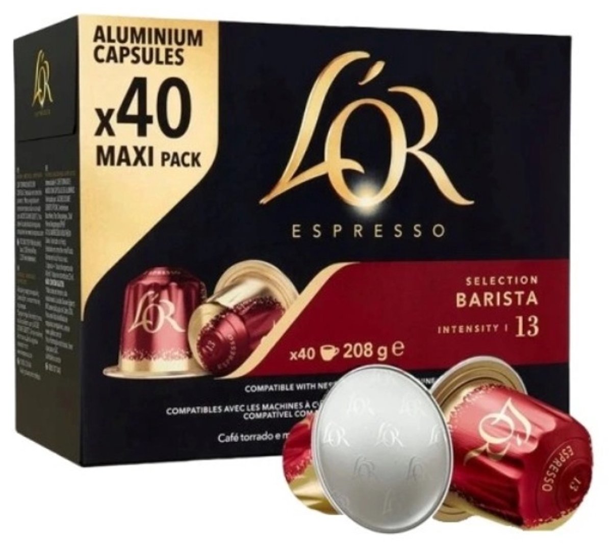 L'OR Espresso Barista Nespresso Koffiecups - 13 Intensiteit - 40 capsules