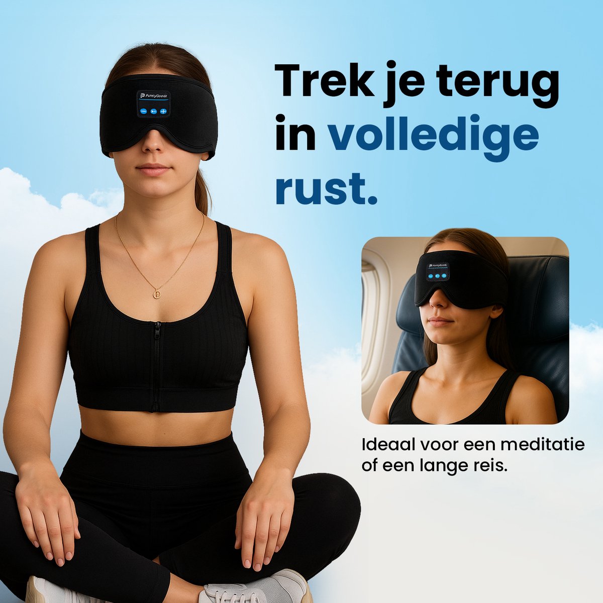 Slaapmasker Kind 3D-Oogmasker voor het Slapen met Nul Oogdruk