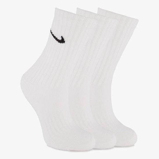 Nike Cushioned Training Crew Socks, White, L, 3Pack