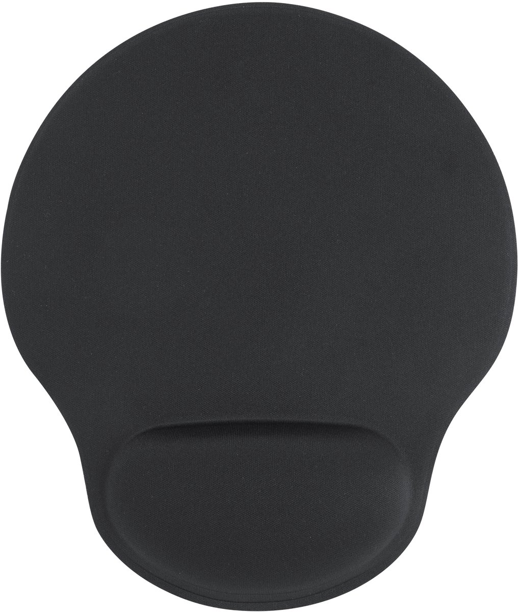 Zwart Sublimatie Muis Matten met polssteun (3 Pack), model Silvano