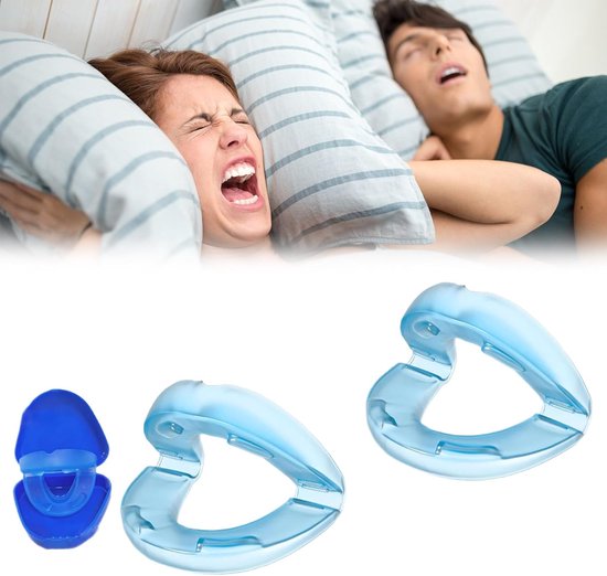 Anti-snurk, 1 st. snurkbeugel, herbruikbaar anti-snurkbeugel, stil slaapbeugeltje, blauw