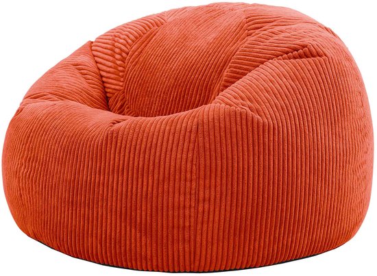 icon - Kingston Zitzak Fauteuil - Ribfluweel - Terra-oranje
