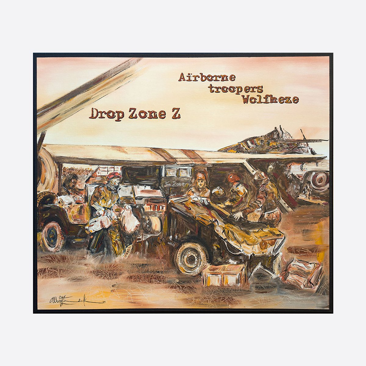 Zeefdruk Airborne Collection - Drop Zone Z - Airborne Troopers Wolfheze