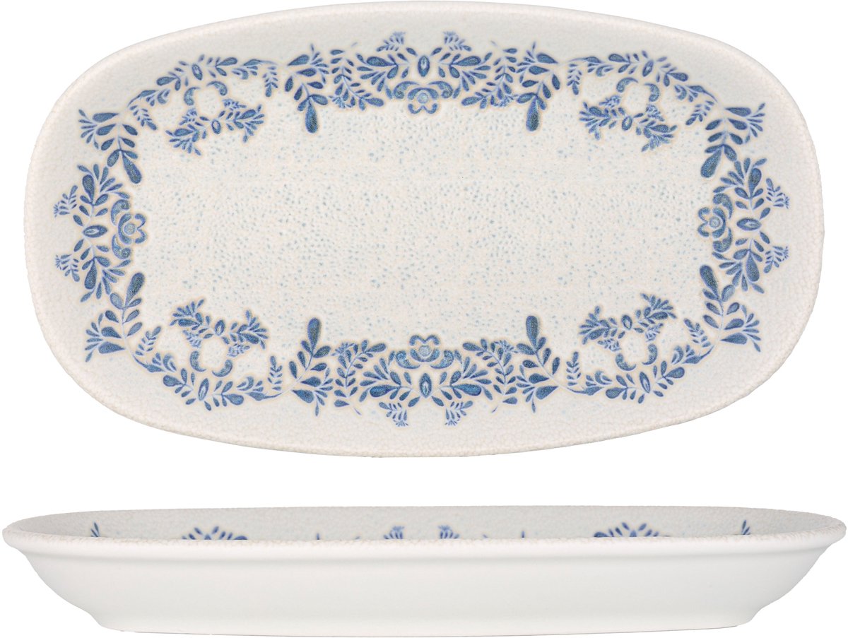 Rinart Serveerschaal - Valeria - Porselein - 30x18 cm - set van 2