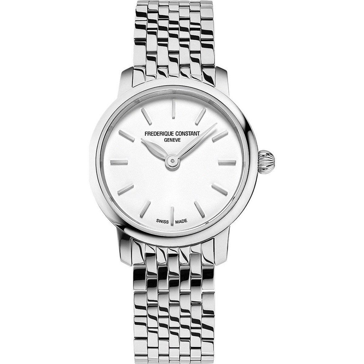 Frédérique Constant Slimline Mini FC-200S6B Horloge - Staal - Zilverkleurig - Ø 25 mm