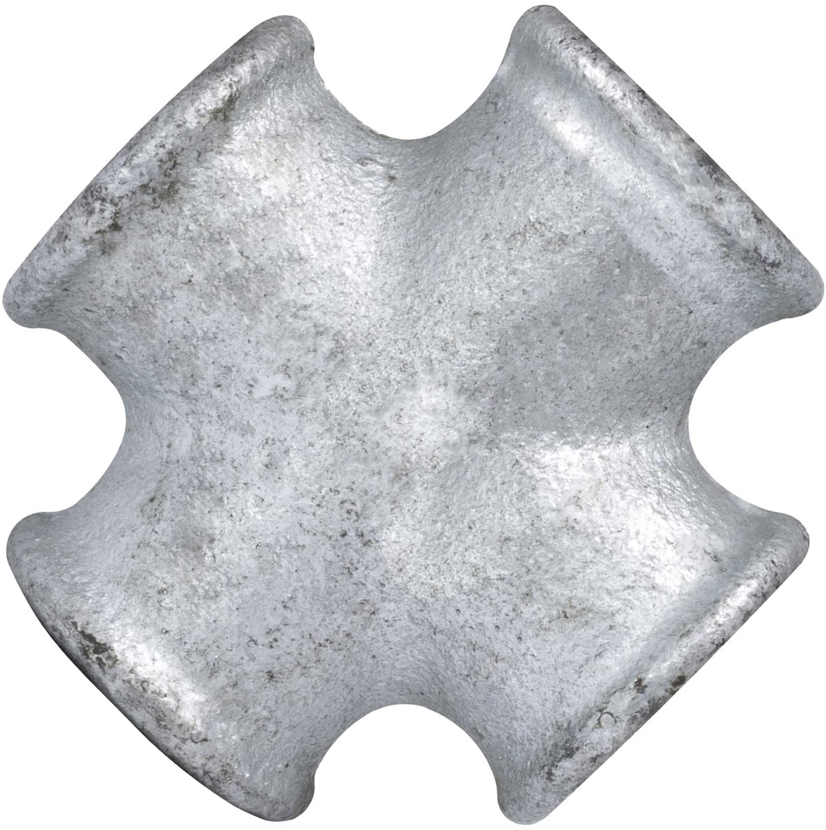 4-weg koppeling van gegalvaniseerd gietijzer van 1/2 inch voor sanitaire en verwarmingsinstallaties met duurzame afwerking
