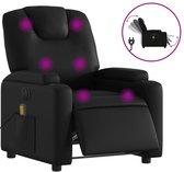 vidaXL - Massagestoel - verstelbaar - elektrisch - kunstleer - zwart
