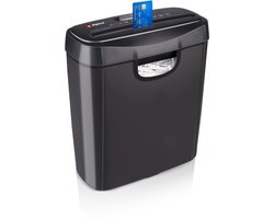 alpina Papierversnipperaar – Papiervernietiger voor Thuis en Kantoor – Shredder Vernietigt Creditcard - Versnipper 6 A4 Vellen in 1 Keer – 10L Bak – 190W Vermogen – Zwart