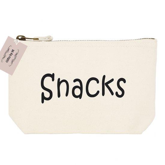 Organizer - Snacks - Gifts by M - Tussendoortjes - Etui - Luiertas - Baby - Opbergtas - Katoen - Naturel - Kraamcadeau van Gifts by M — afbeelding 3