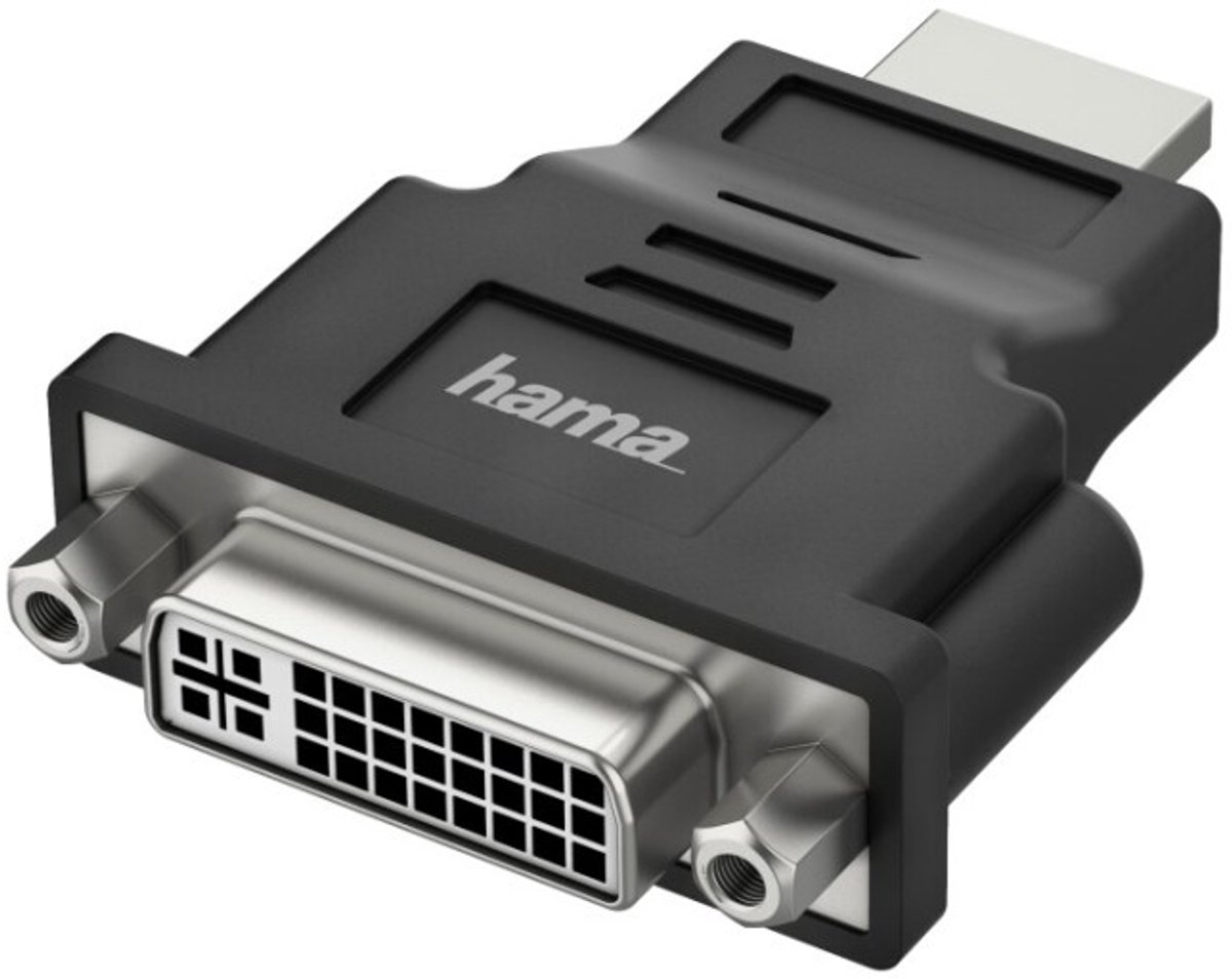 Hama 00200339 DVI / HDMI Adapter [1x Britse stekker - 1x HDMI-stekker] Zwart