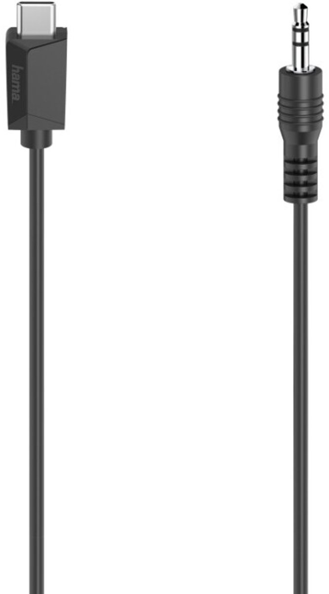 Hama Audiokabel USB-C-stekker - 3,5-mm-jack-stekker Stereo 0,75 M