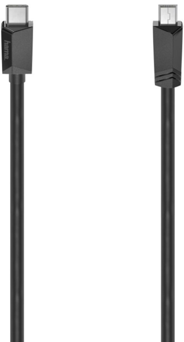 Hama USB-C-kabel USB-C-stekker - Mini-USB-stekker USB 2.0 480 Mbit/s 0,75 M