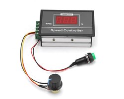 Motor Speed Regulator, DC Motor Speed Controller DC 6-60V 12V 24V 36V 48V 30A PWM DC Motor Speed Controller with Start Stop Switch Potentiometer