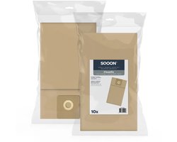 SQOON® Stofzuigerzak papier geschikt voor Cleanfix S10 - Gelijk aan model: 022.430 - Ideaal voor industriële reiniging met hoge stofopnamecapaciteit