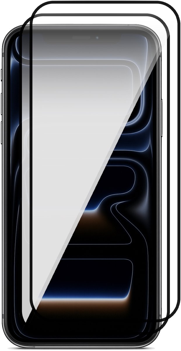 Screenprotector geschikt voor iPhone 17 Pro Max - 2x Volledig Dekkend Glas Screen Protector