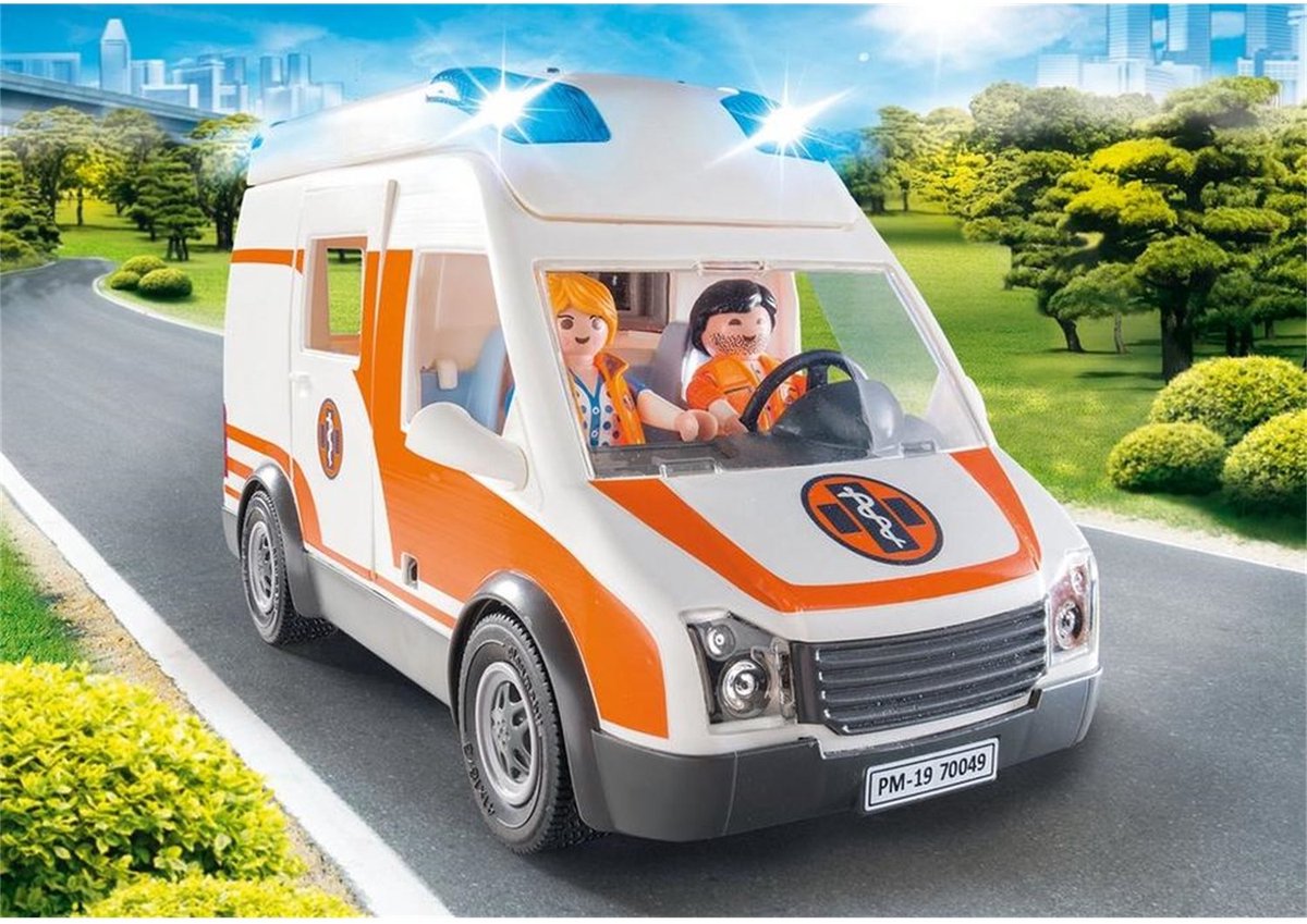 PLAYMOBIL City Life Ambulance en ambulanciers - 70049 — afbeelding 3