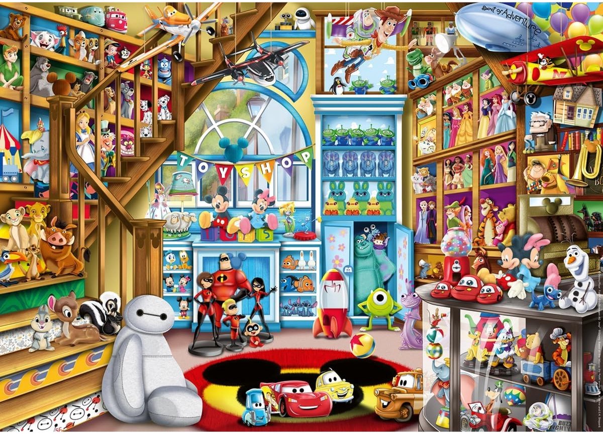 Ravensburger puzzel Disney In de speelgoedwinkel - Legpuzzel - 1000 stukjes — afbeelding 3