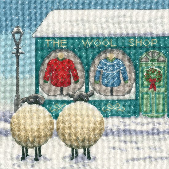 The wool shop aida - Bothy Threads telpakket - by Lucy Pittaway XLP18