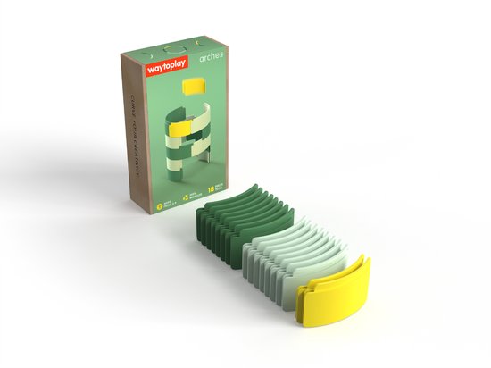 Waytoplay Arches – Starter Set (18-delig) | Open einde speelgoed | Gemaakt in Europa van gerecycled materiaal