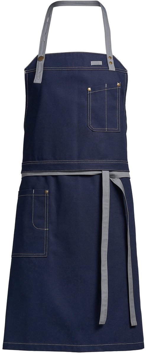 Kentaur Raw bib apron w. pockets 30360-135 - sailor blue - UNI